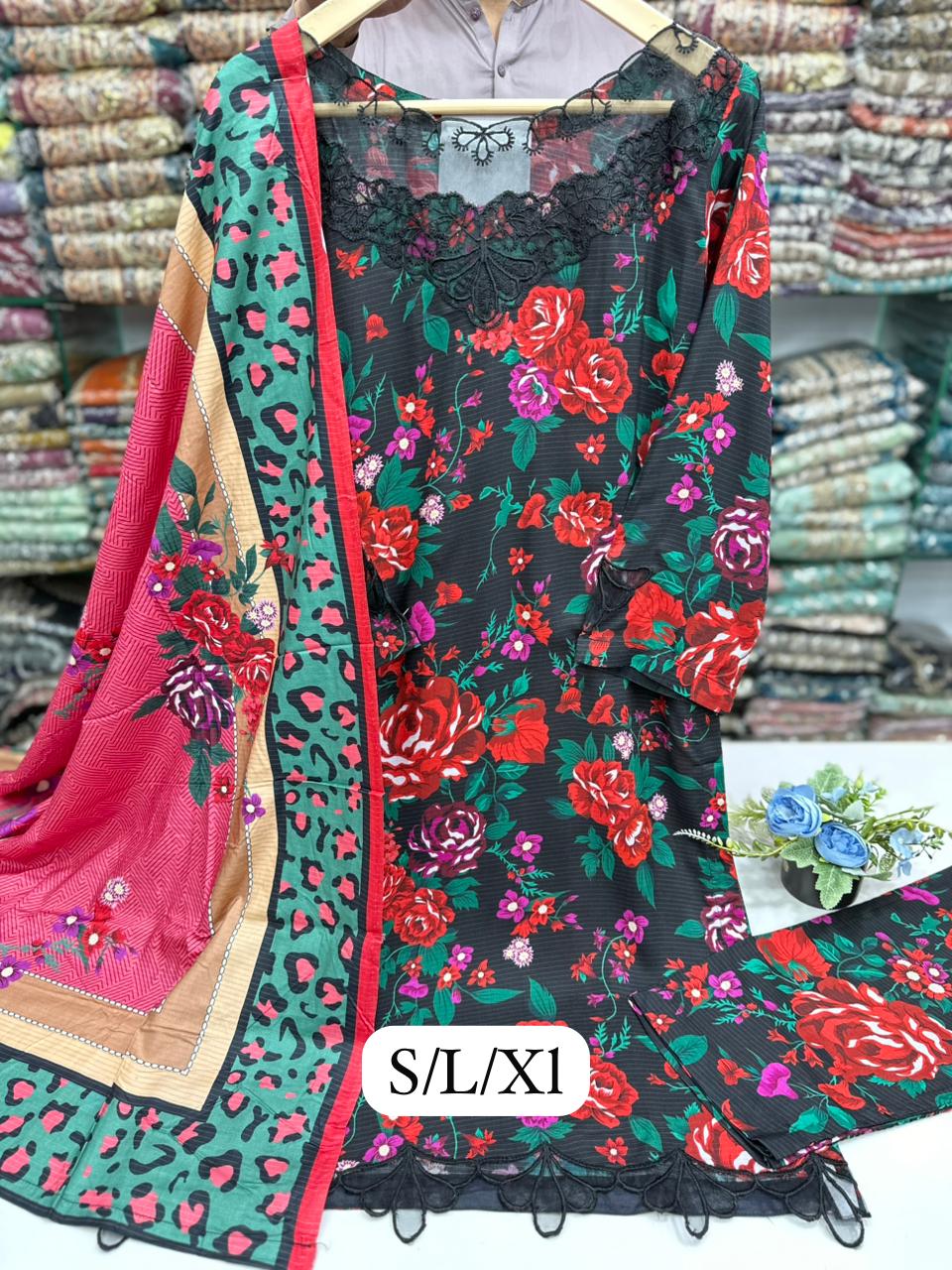 Stuff Linnen Tila And Thread Work Trouser