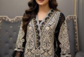 Soft organza heavy embroidered and handwork article