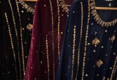 microvelvet pure complete heavyhandwork stiched 3 pieces