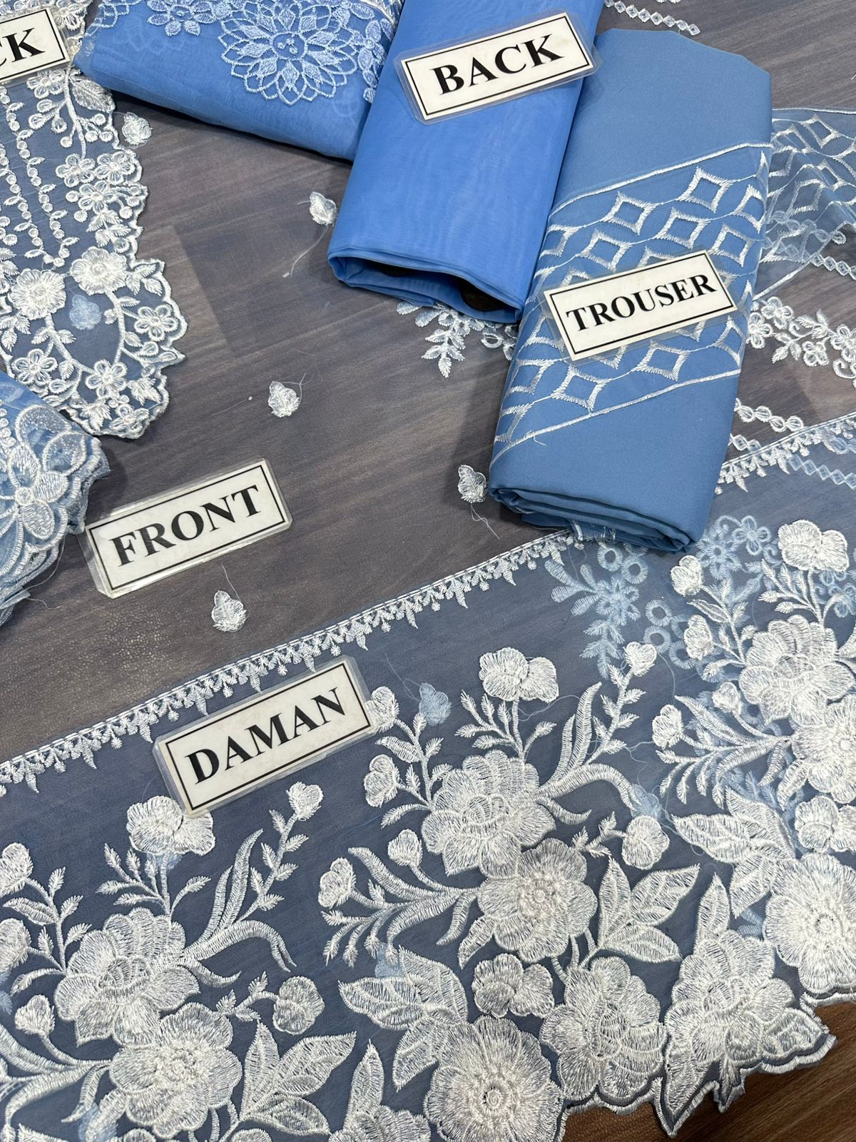 Azure Stuff | Organza 4 Pcs suit