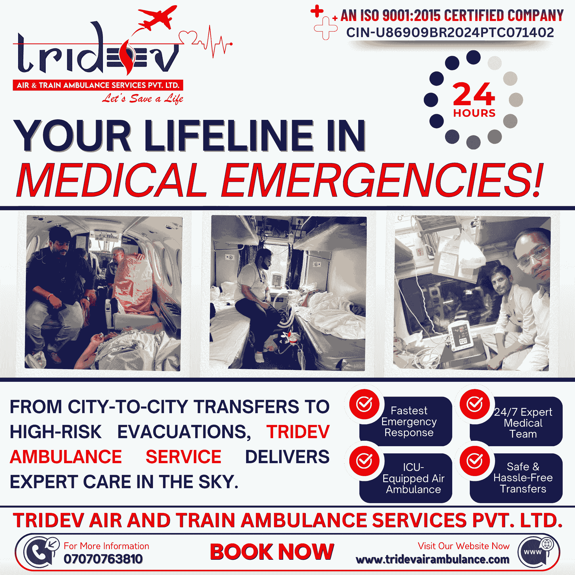 Justified Solutions – Tridev Air Ambulance Service in Patna