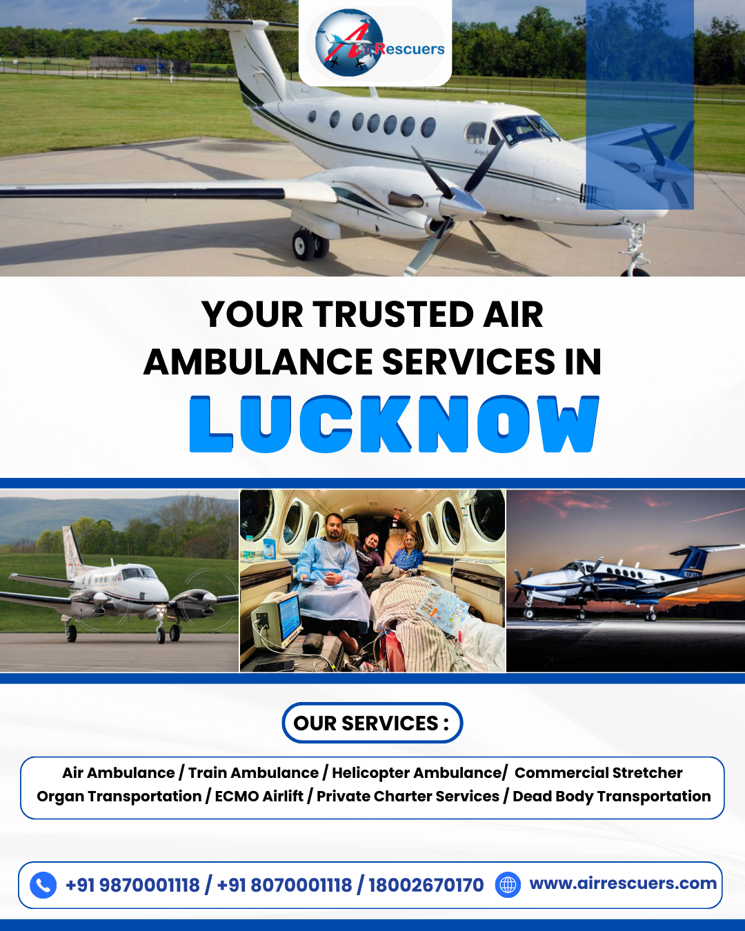 Your Trusted Air Ambulance Services in Lucknow