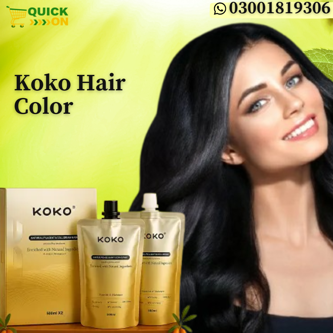 Koko Hair Color in Jacobabad | Ammonia-Free Hair Color (1000ML) 03001819306