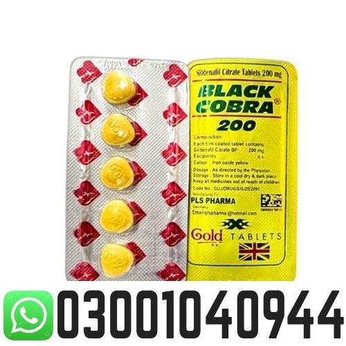 Black Cobra 200mg Tablets in Pakistan @ 0300.1040944 1 Black Cobra 200mg Tablets in Pakistan