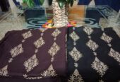 Rabbit wool 2 piece embroidered dresses