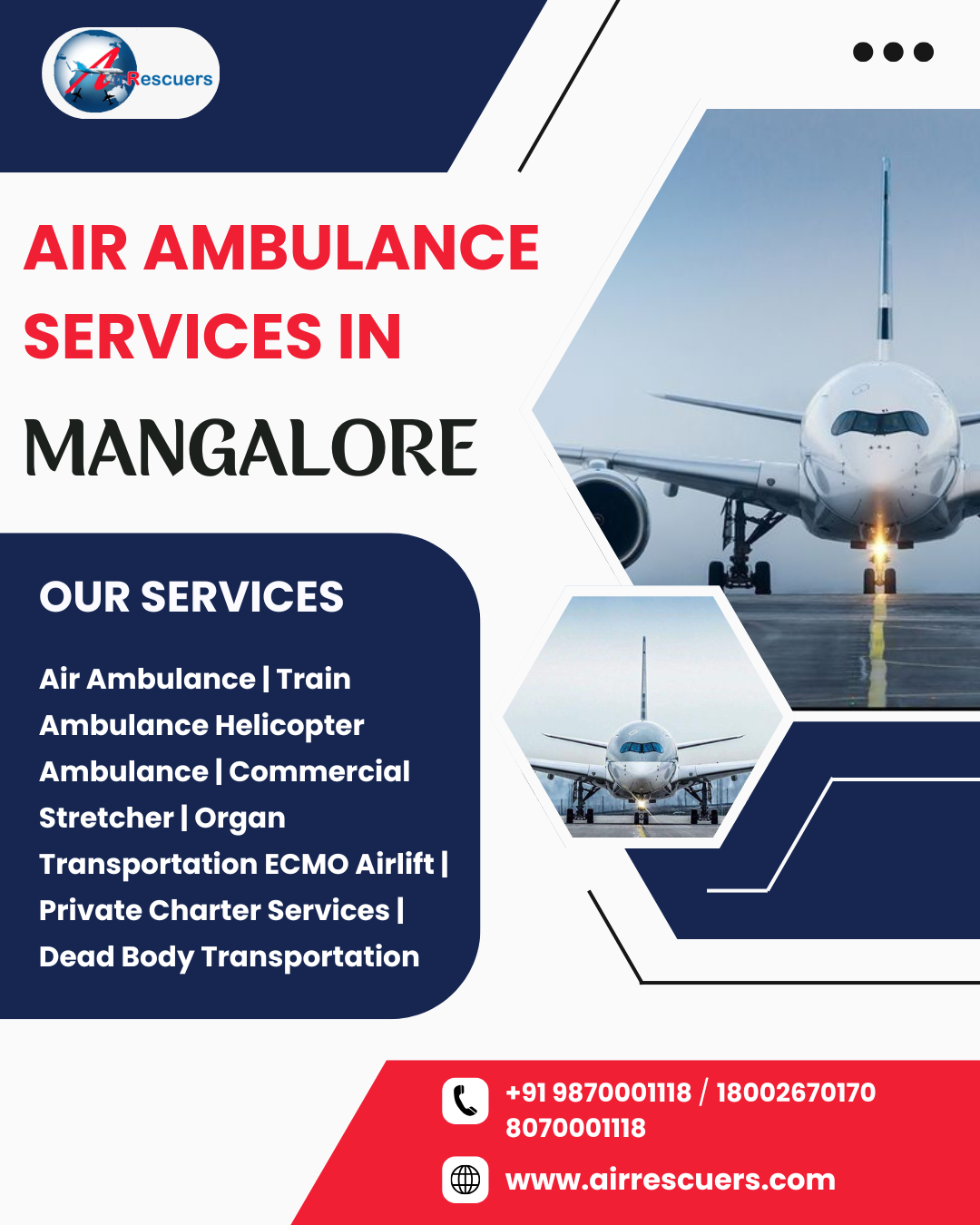 Affordable Air Ambulance Services in Mangalore – Available 24/7
