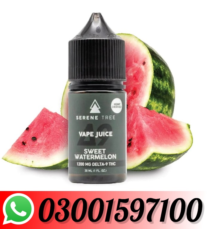 Delta-9 THC Sweet Watermelon Vape Juice 1200mg In Pakistan-03001597100