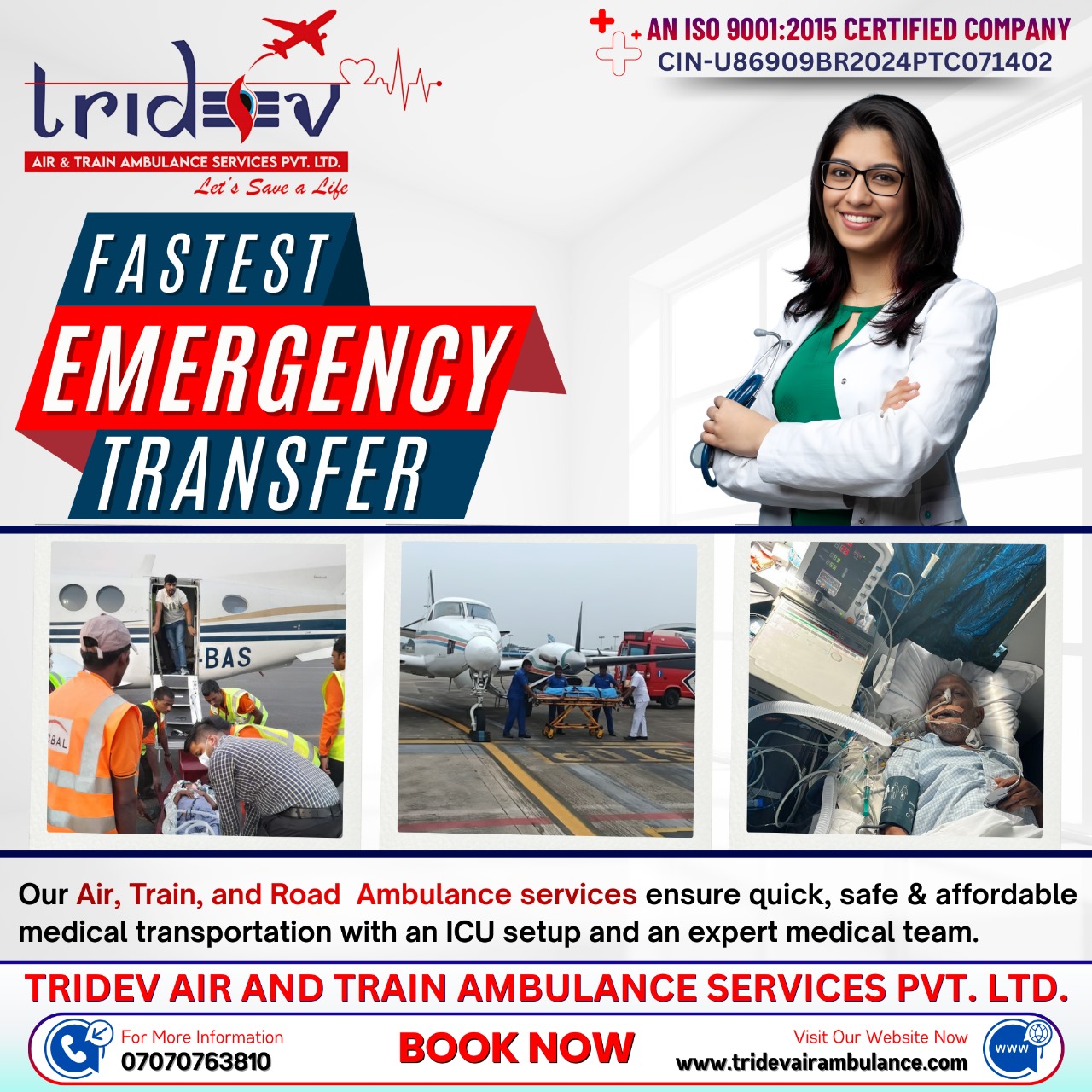 Overloaded Facilities for Patents – Tridev Air Ambulance Service In Patna