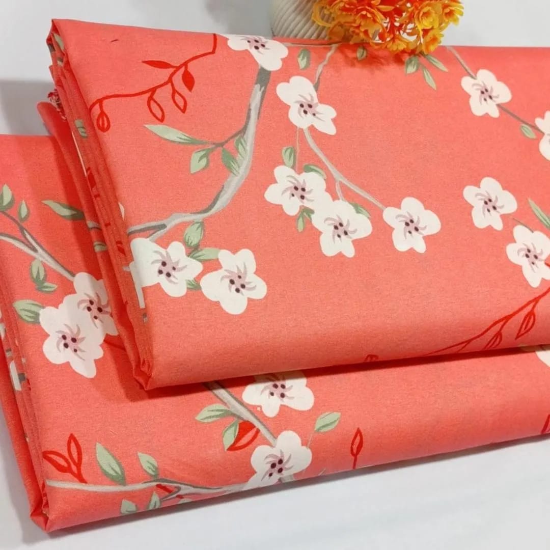 2 Pcs Women’s Unstitched Printed Suit