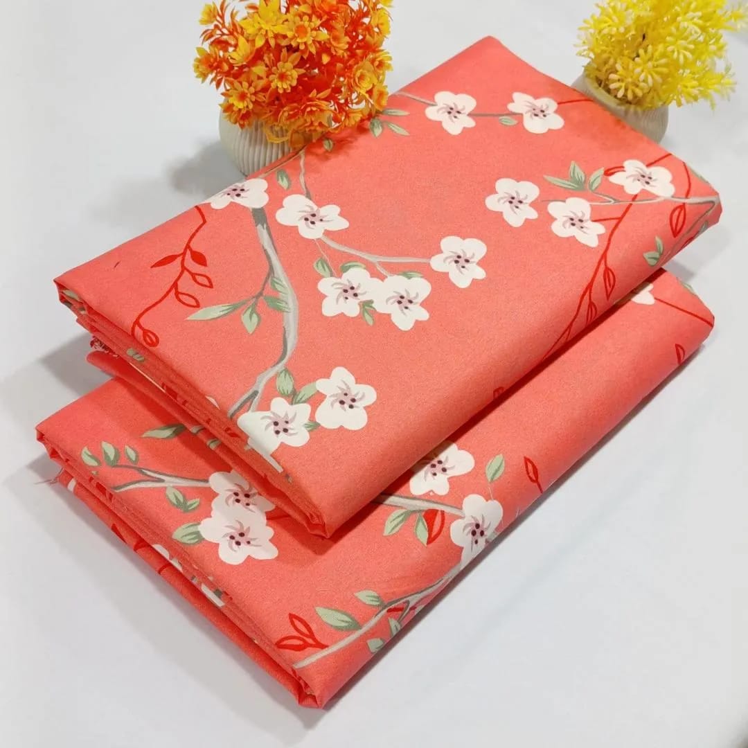 2 Pcs Women’s Unstitched Printed Suit