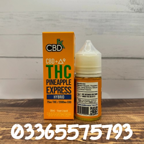 Pineapple Express CBDfx CBD+D9 THC Vape Liquid In Karachi