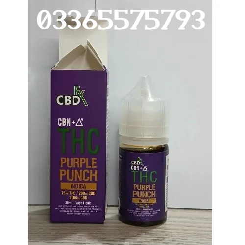 CBDFX CBD + Delta-9 THC Vape Juice – Purple Punch In Karachi