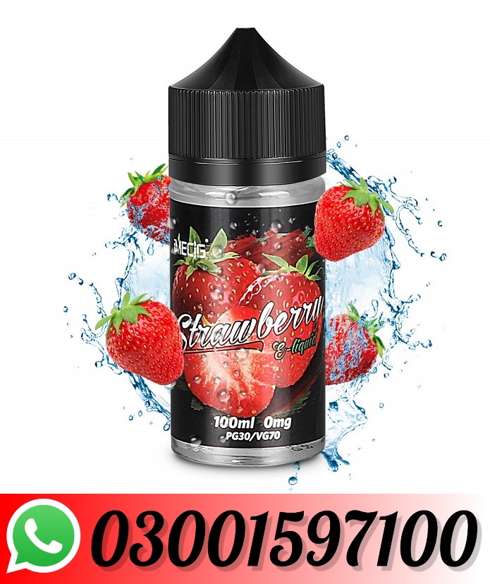 Strawberry Vape Juice 100ML Price In Pakistan-03001597100