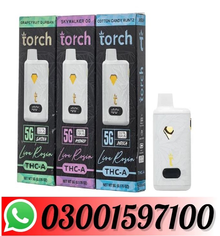 Torch THC-A Live Rosin Disposable 5G In Lahore {03001597100} 1 A Live Rosin Disposable