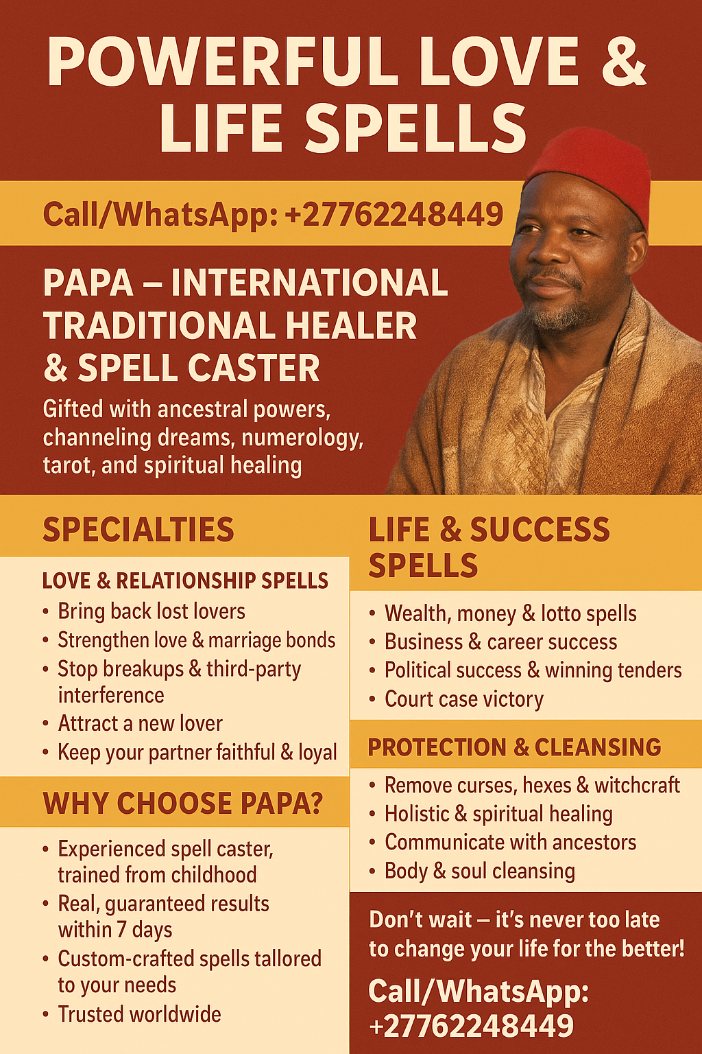 Psychic +27762248449 Traditional healer Love Spells In Canada, Ottawa, Costa Rica, San José, Cuba, Havana, Dominica, Roseau, Dominican Republic, Santo Domingo, Voodoo love spells Black magic spells Binding love spells Astrology