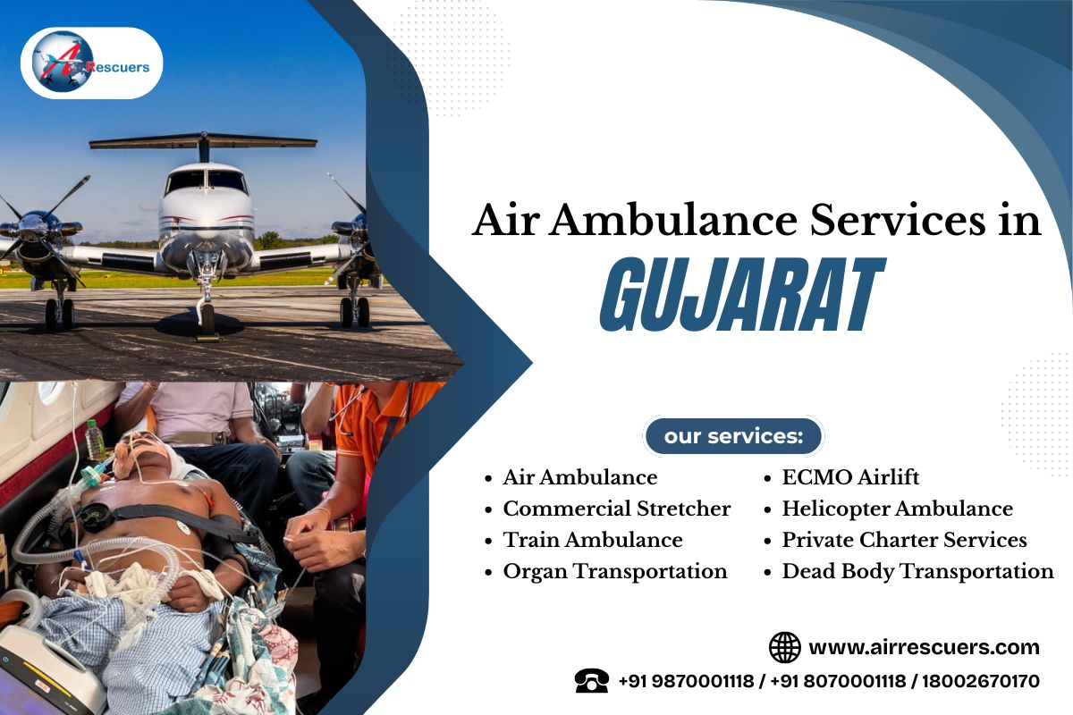 Round-the-Clock Air Ambulance Services in Gujarat