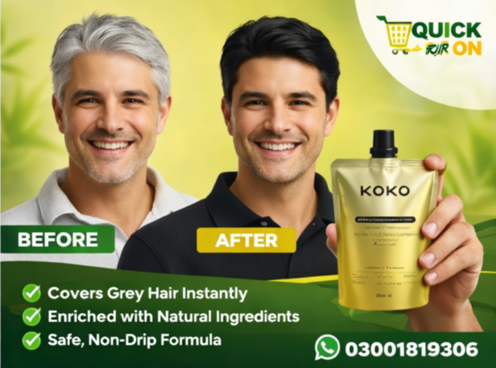 Koko Hair Color Price In Lalian:100% Gray Coverage Formula 03001819306