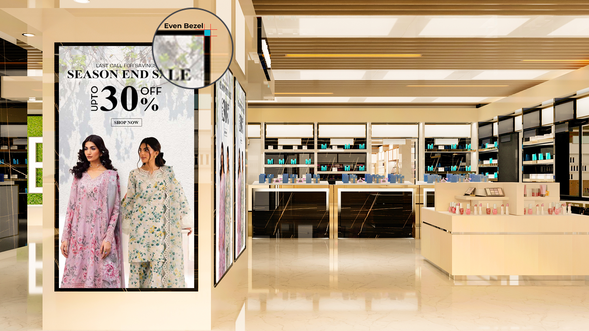 QMC Samsung Commercial Display. Ideal for Shops & Offices