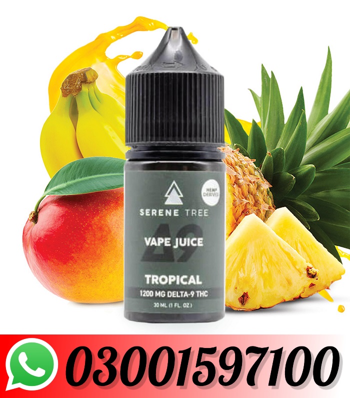 Serene Tree Delta-9 THC Green Apple Vape Juice 1200mg In Pakistan-03001597100