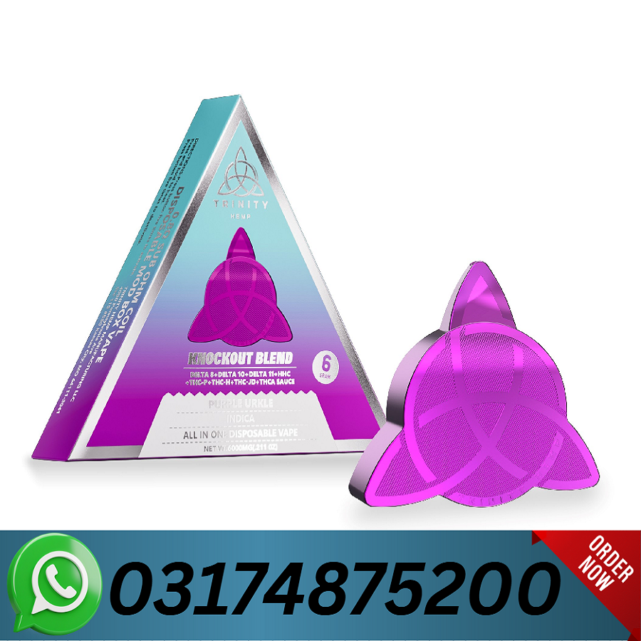 Trinity Hemp Knockout Blend Disposable 6G Price In Quetta=03174875200 1 Knockout Blend Disposable