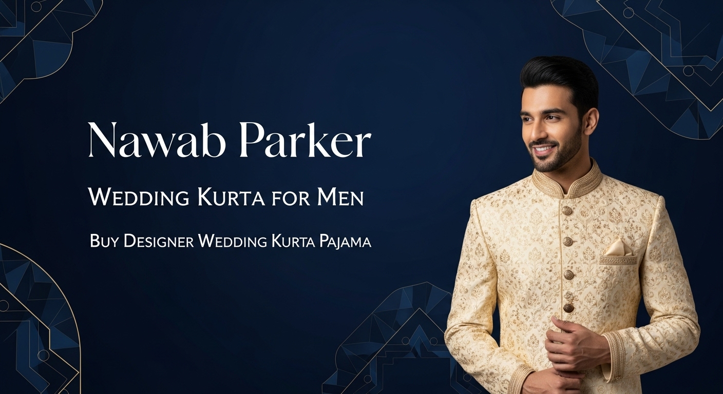 Wedding Kurta for Men – Buy Designer Wedding Kurta Pajama | Nawab Parker