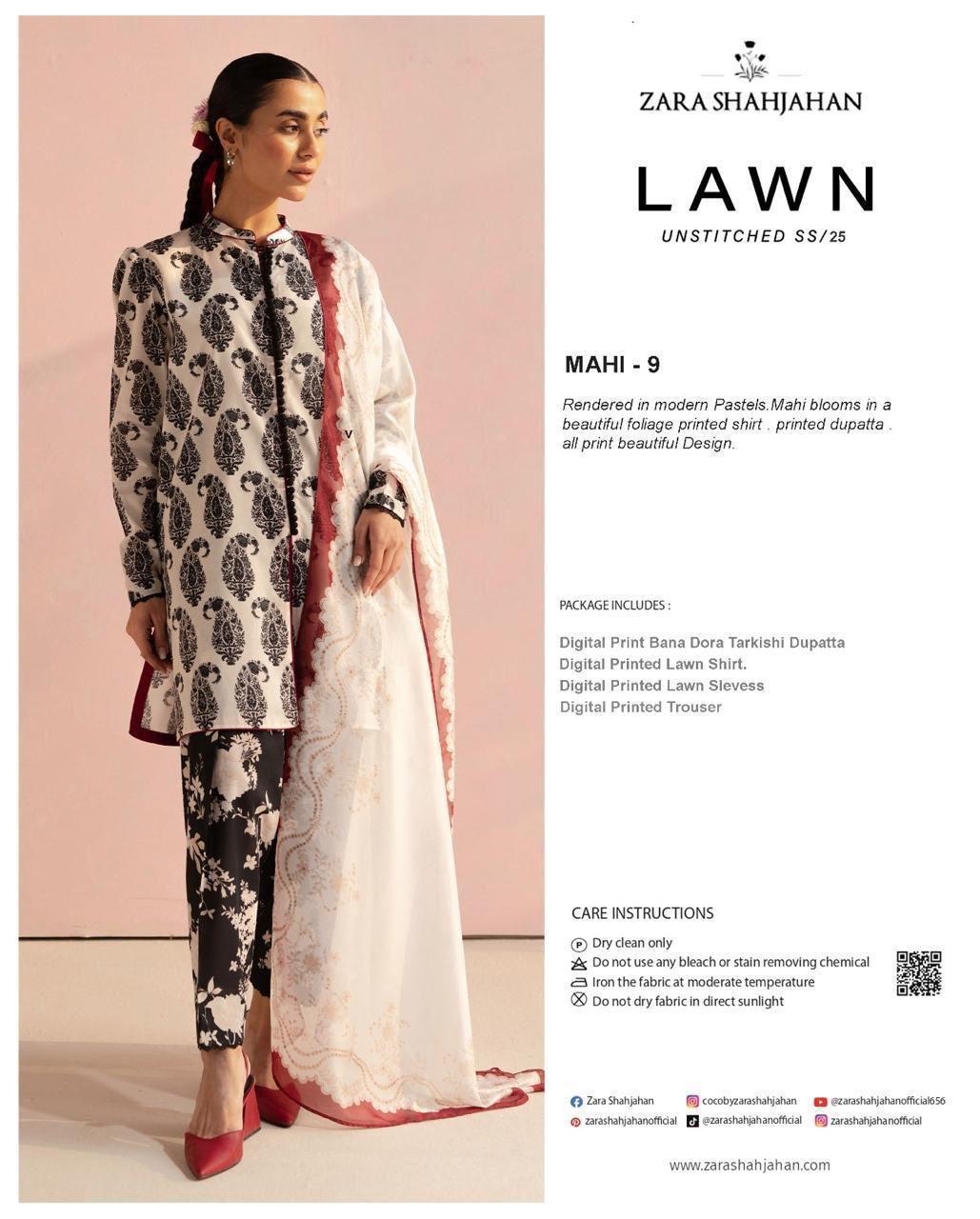 Zara ShahJahan & ALKARAM Printed 3pc Lawn Collection