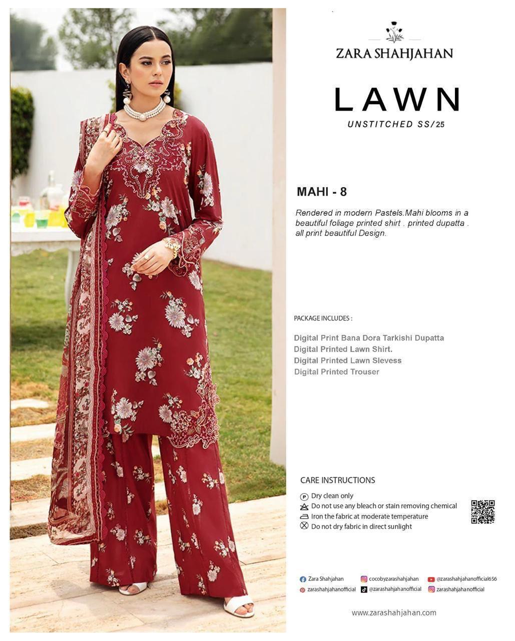Zara ShahJahan & ALKARAM Printed 3pc Lawn Collection