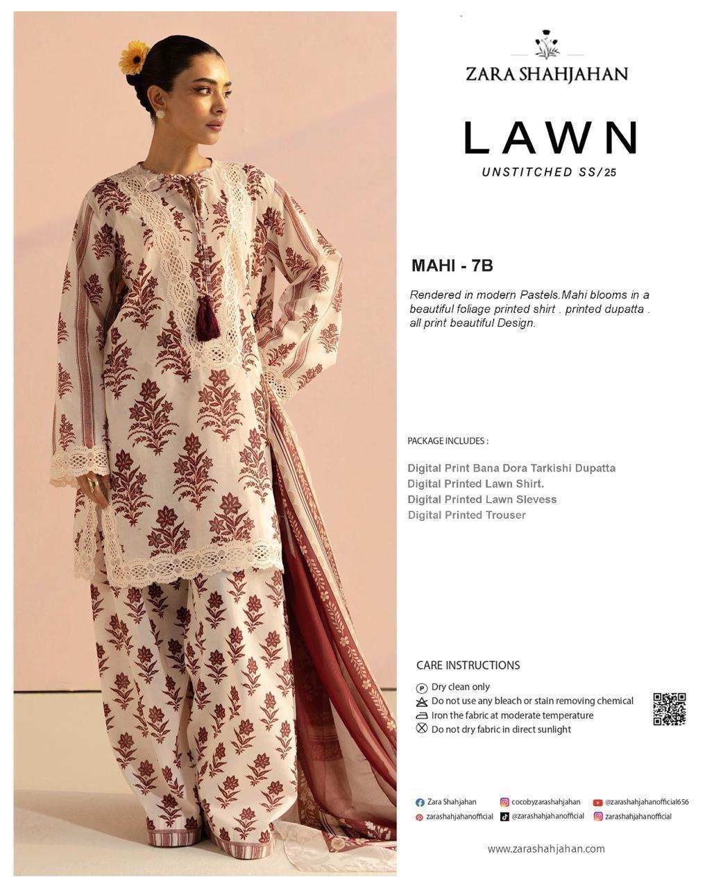 Zara ShahJahan & ALKARAM Printed 3pc Lawn Collection