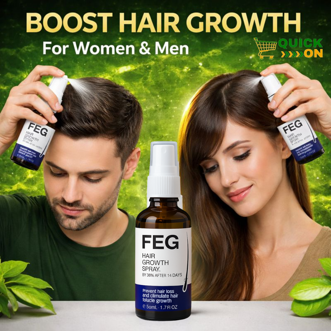 My Journey with FEG Plus Hair Growth Spray – Slow but Real Changes – Quickon.pk