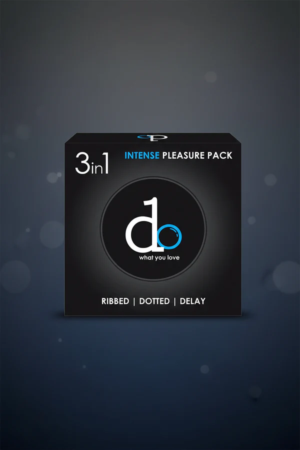 DO 3 in 1 Condoms – 3 Ribbed Dotted Delay Condoms – 03003778222