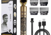 Vintage T9 Hair Trimmer For Men Professional Usb Rechargeable Beard And Hair Cutting Machine Precision Shaver