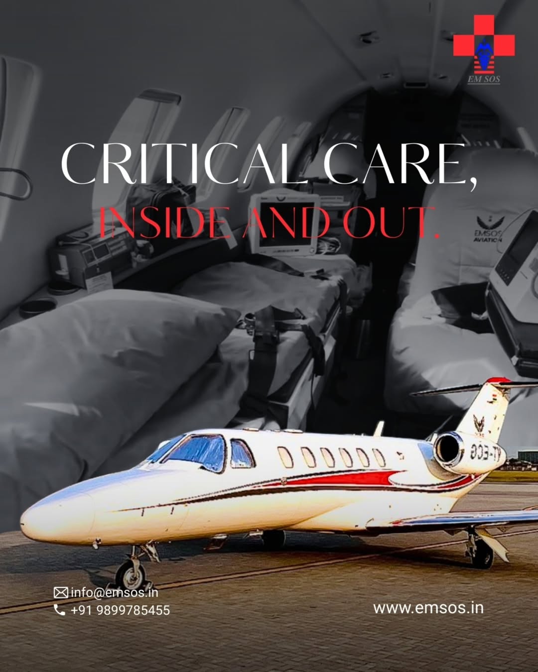 Reliable & Rapid Air Ambulance in Delhi for Critical Patient Transfers | EMSOS