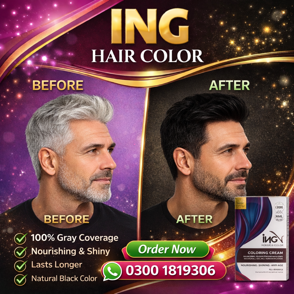 ING Hair Color Price in Faisalabad: Natural Black Ammonia-Free Formula 03001819306