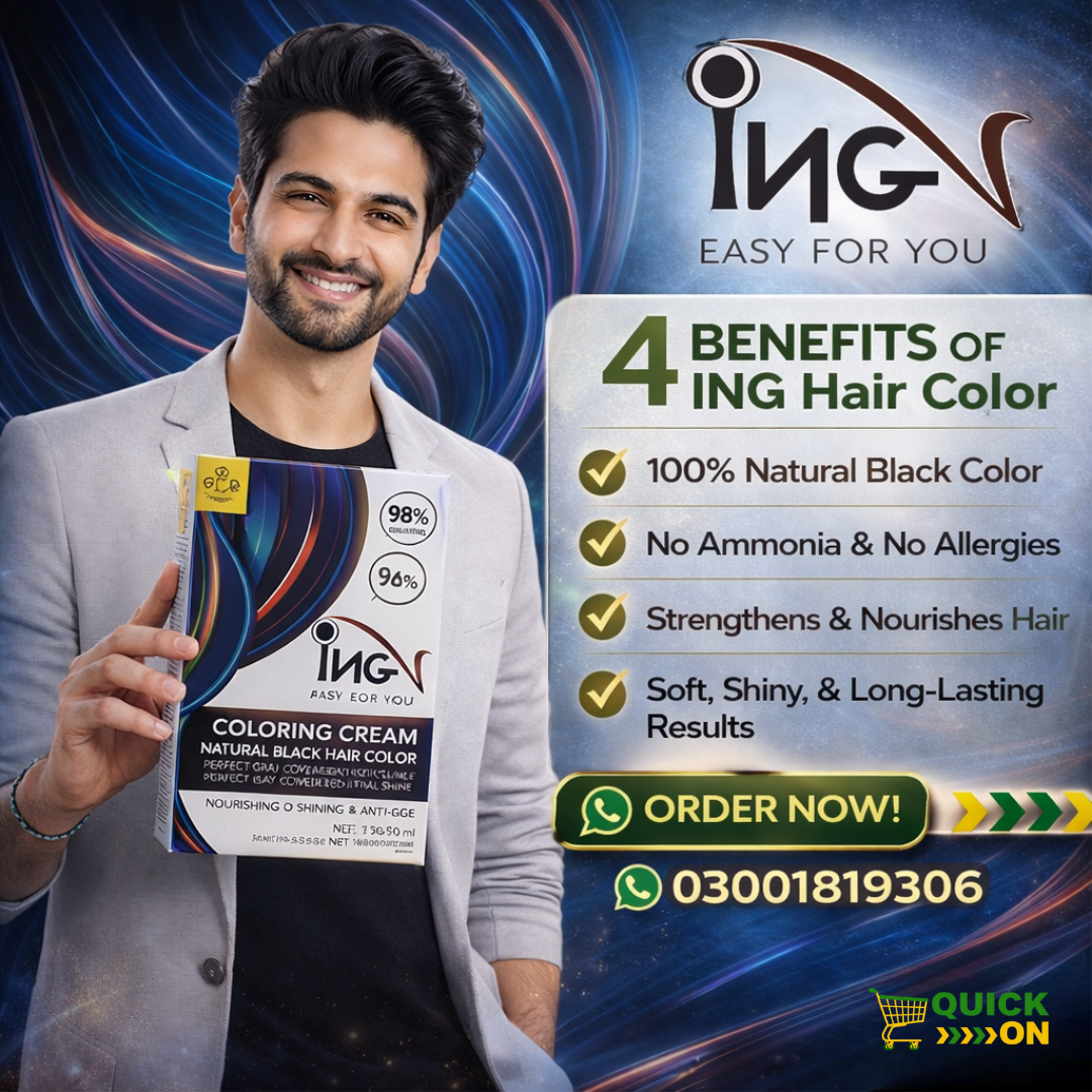 ING Hair Color Price in Karachi: Natural Black Ammonia-Free Formula 03001819306