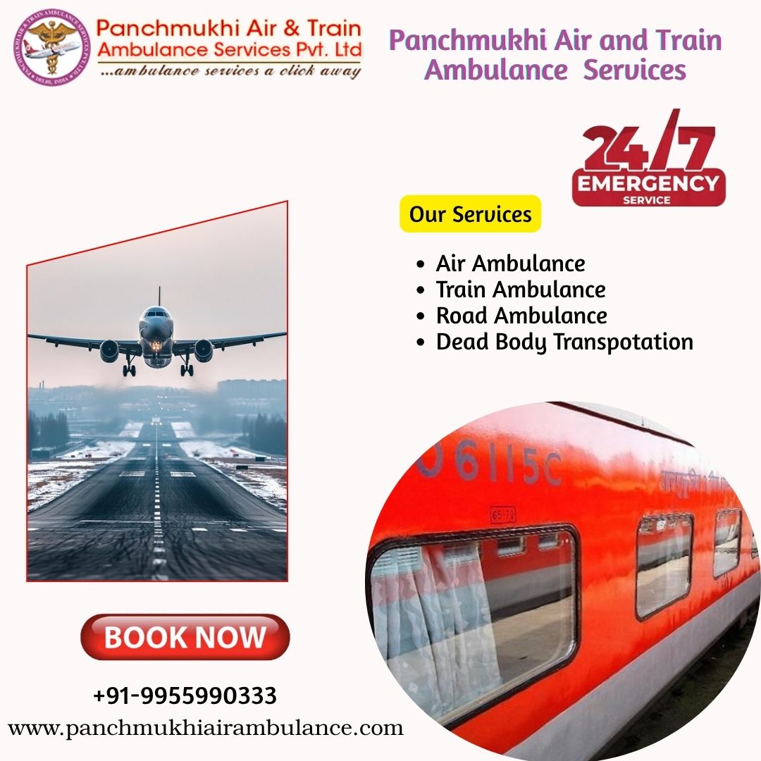 Use a Hi-tech Air Ambulance from Varanasi with Superb Medical Care by Panchmukhi