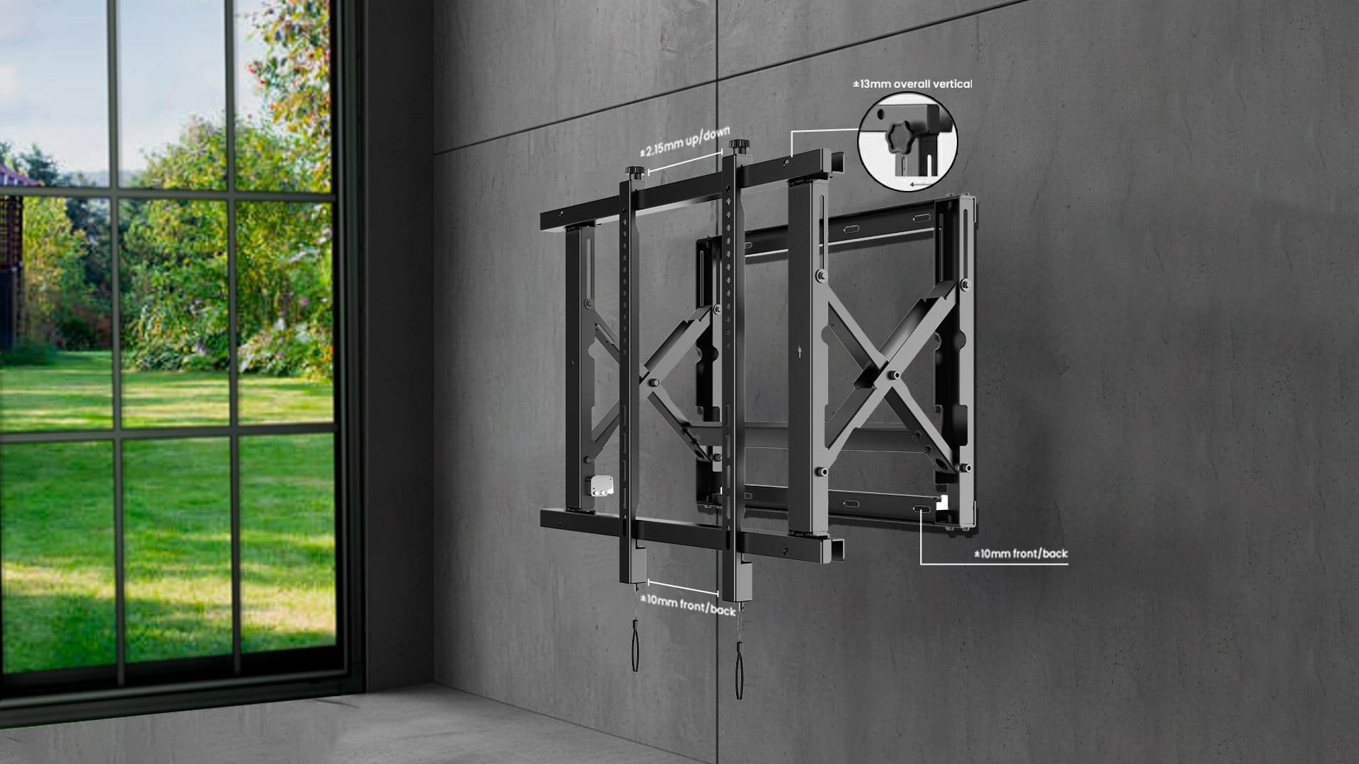 Push & Pull Bracket-Heavy Duty Adjustable Mounting Solution