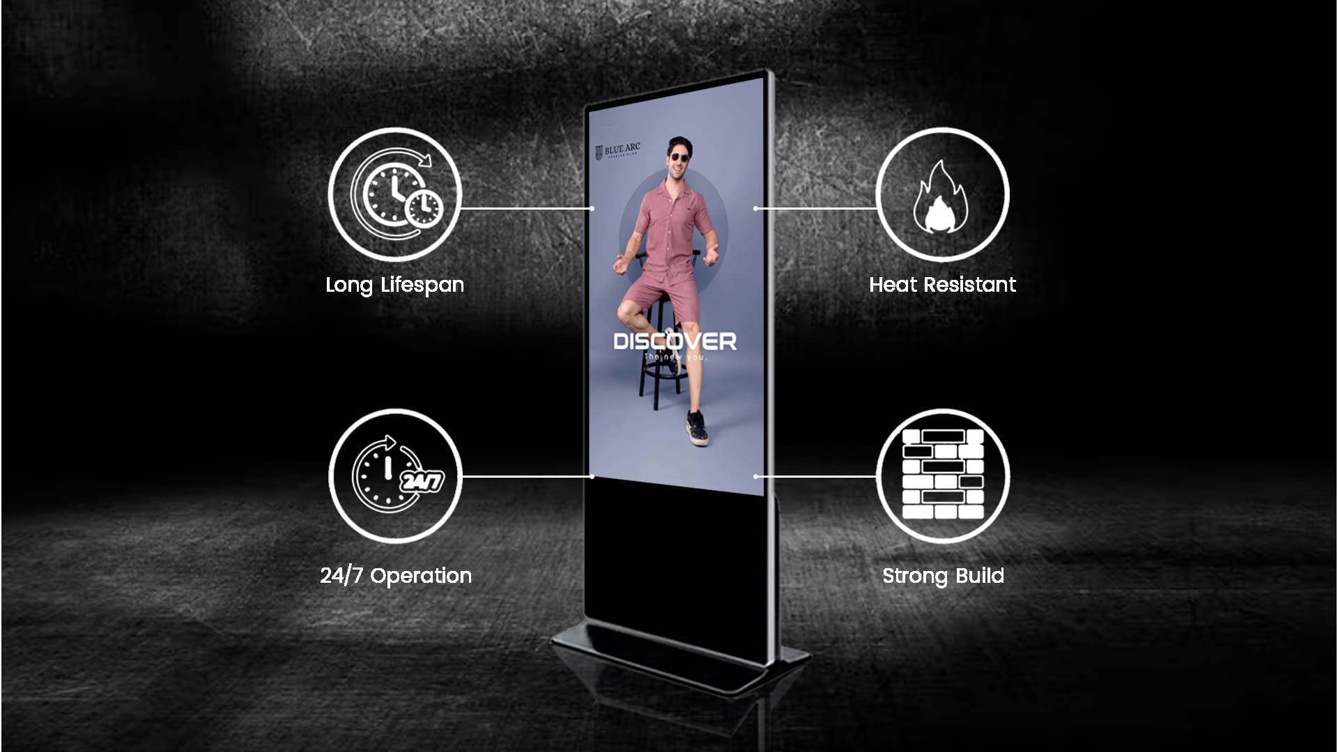 Samsung Non-Touch Digital Standee-Promote Your Business in One Go