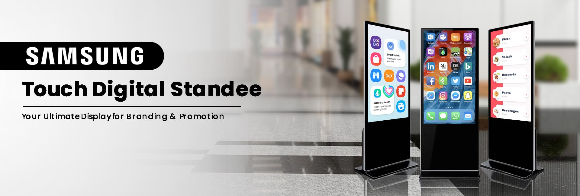 Samsung Touch Digital Standee in Pakistan-Smart Display for Your Business