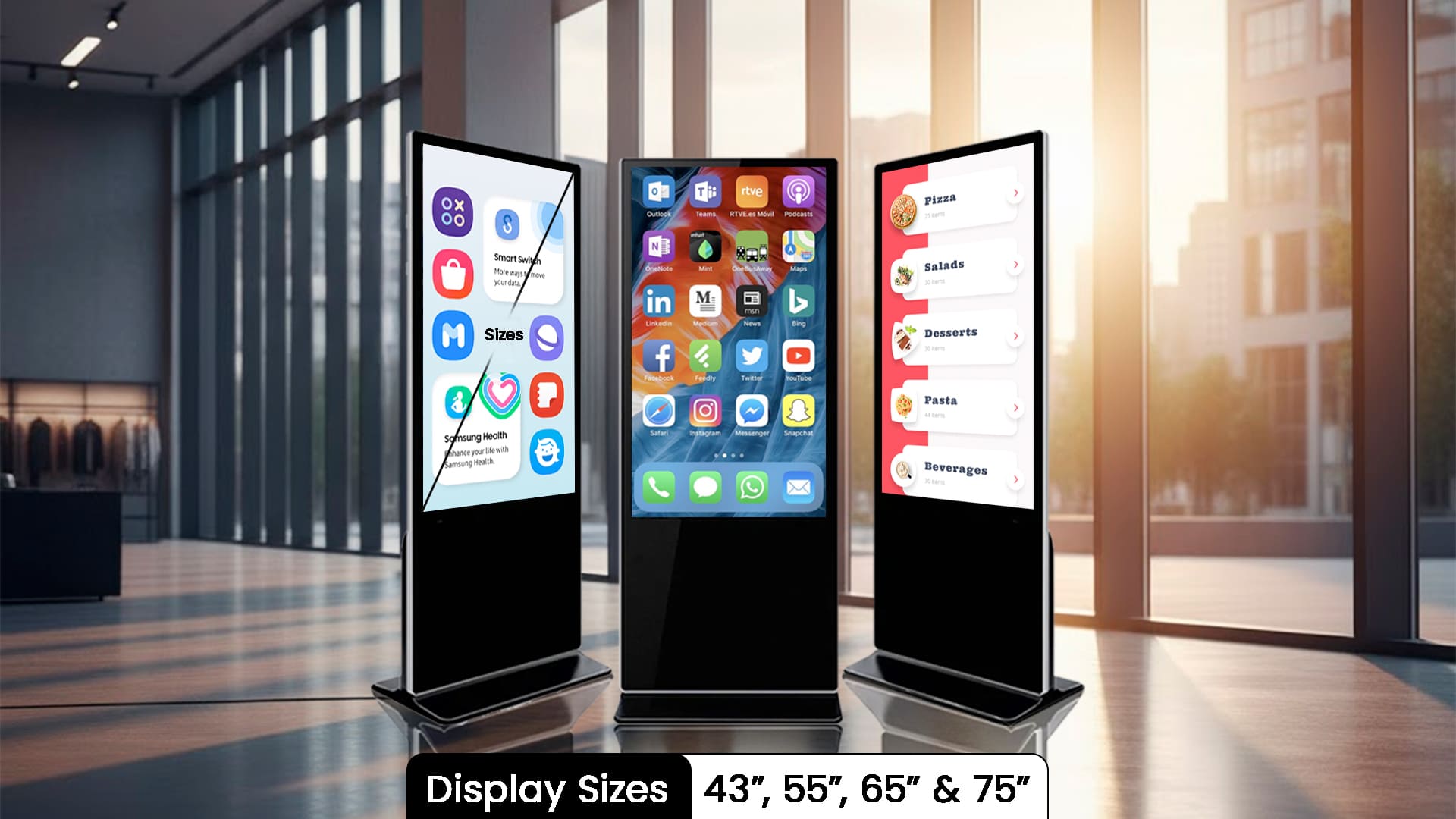 Samsung Touch Digital Standee in Pakistan-Smart Display for Your Business