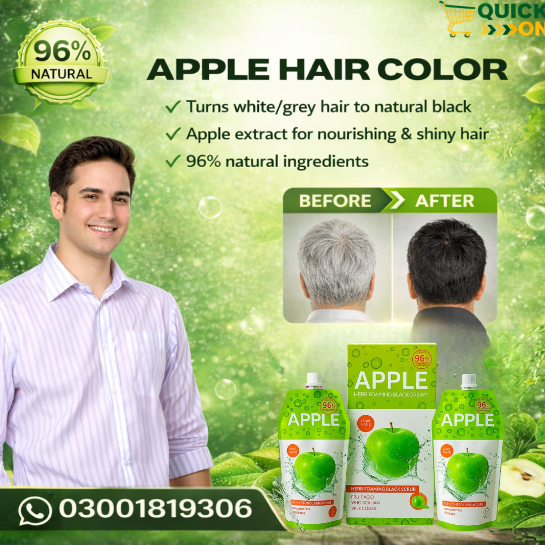 Apple Hair Color Price In Bhakkar: Smooth Even Long-Lasting Results 03001819306