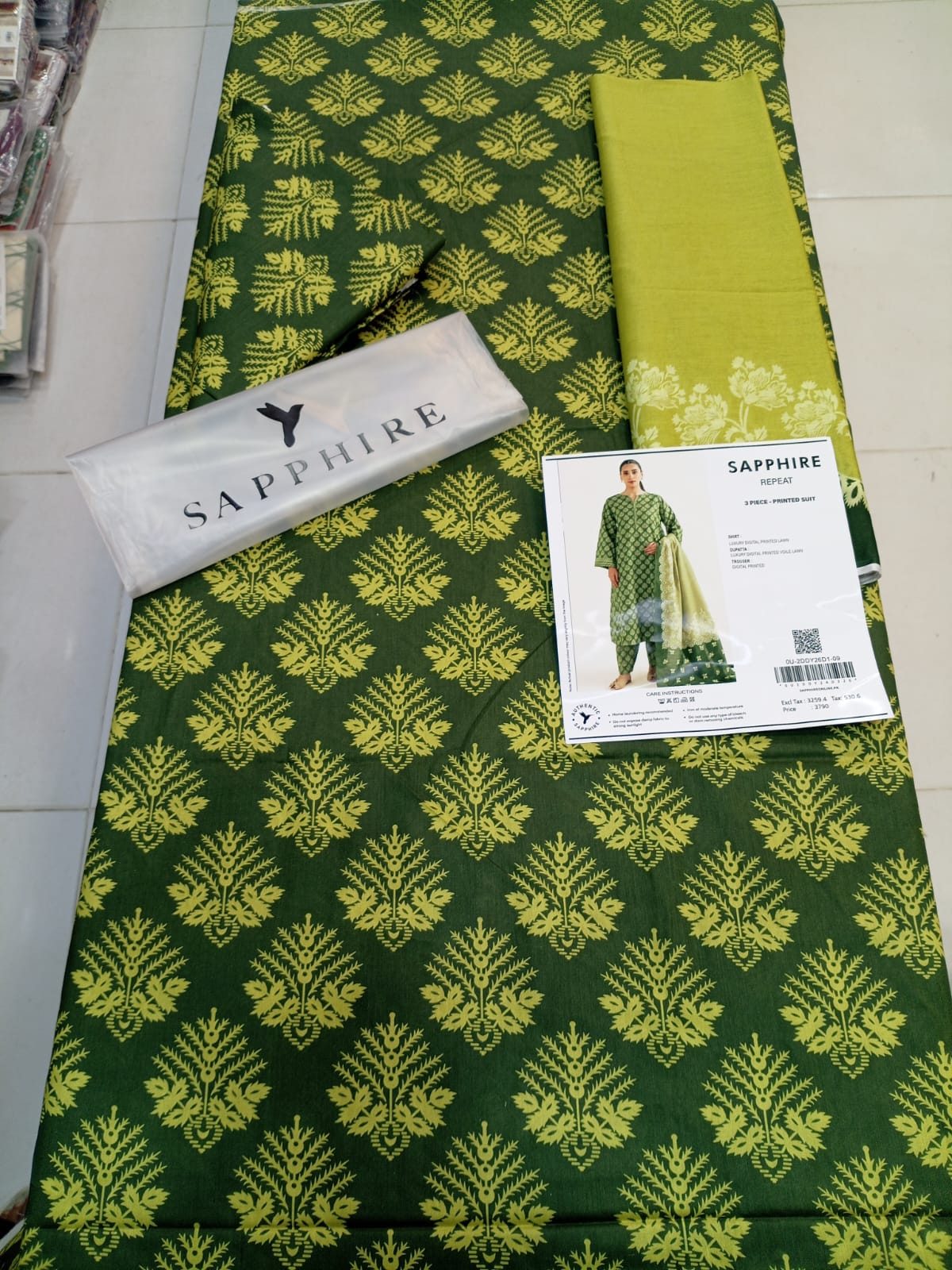 Sapphire Allover 3pc by Zaman!