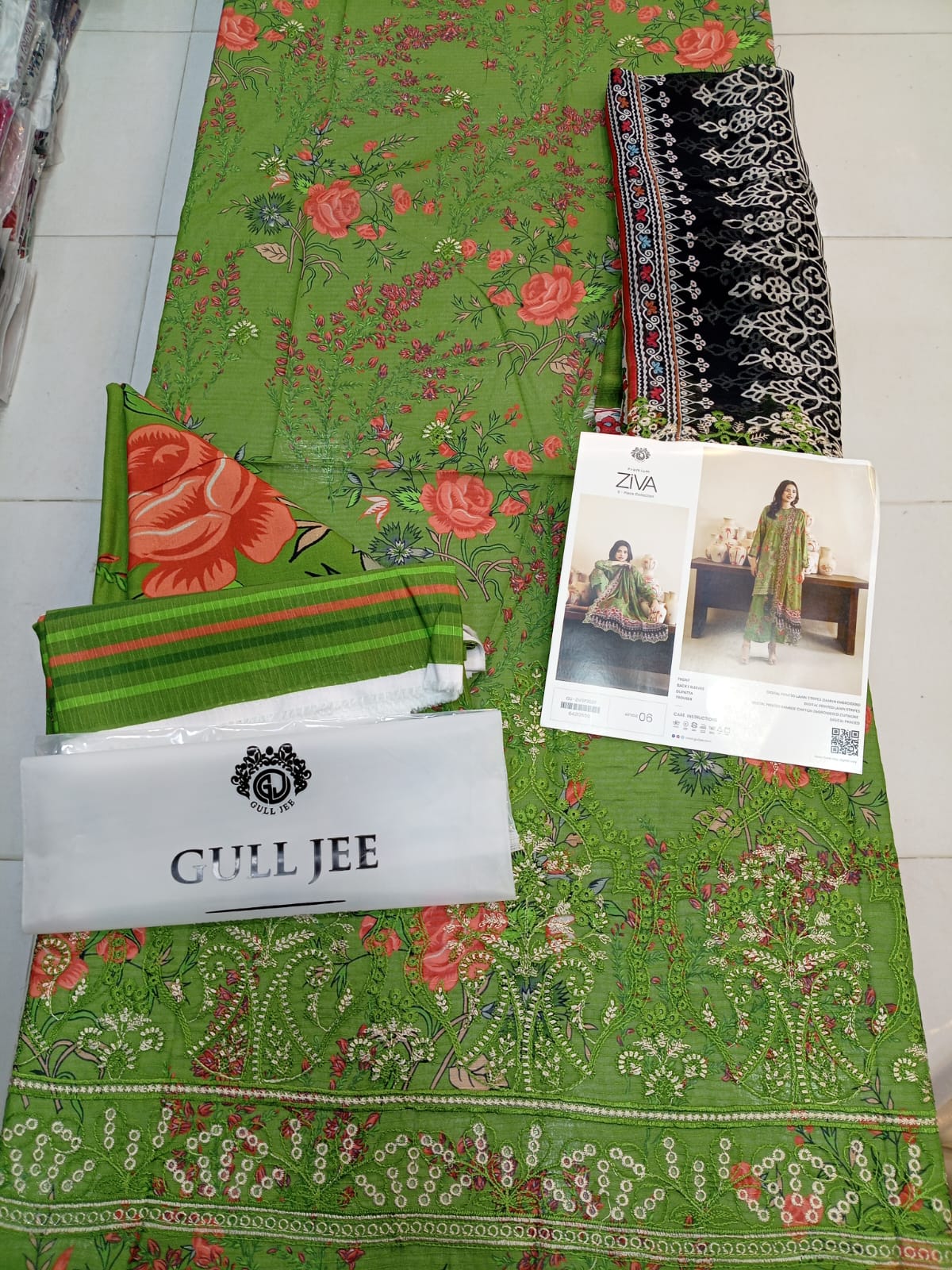 cut Work Embroidered Duppta