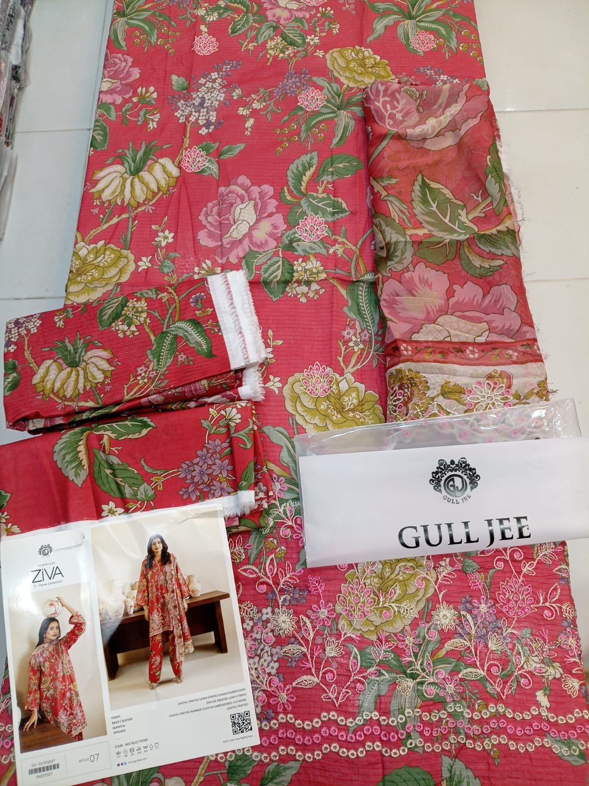 cut Work Embroidered Duppta