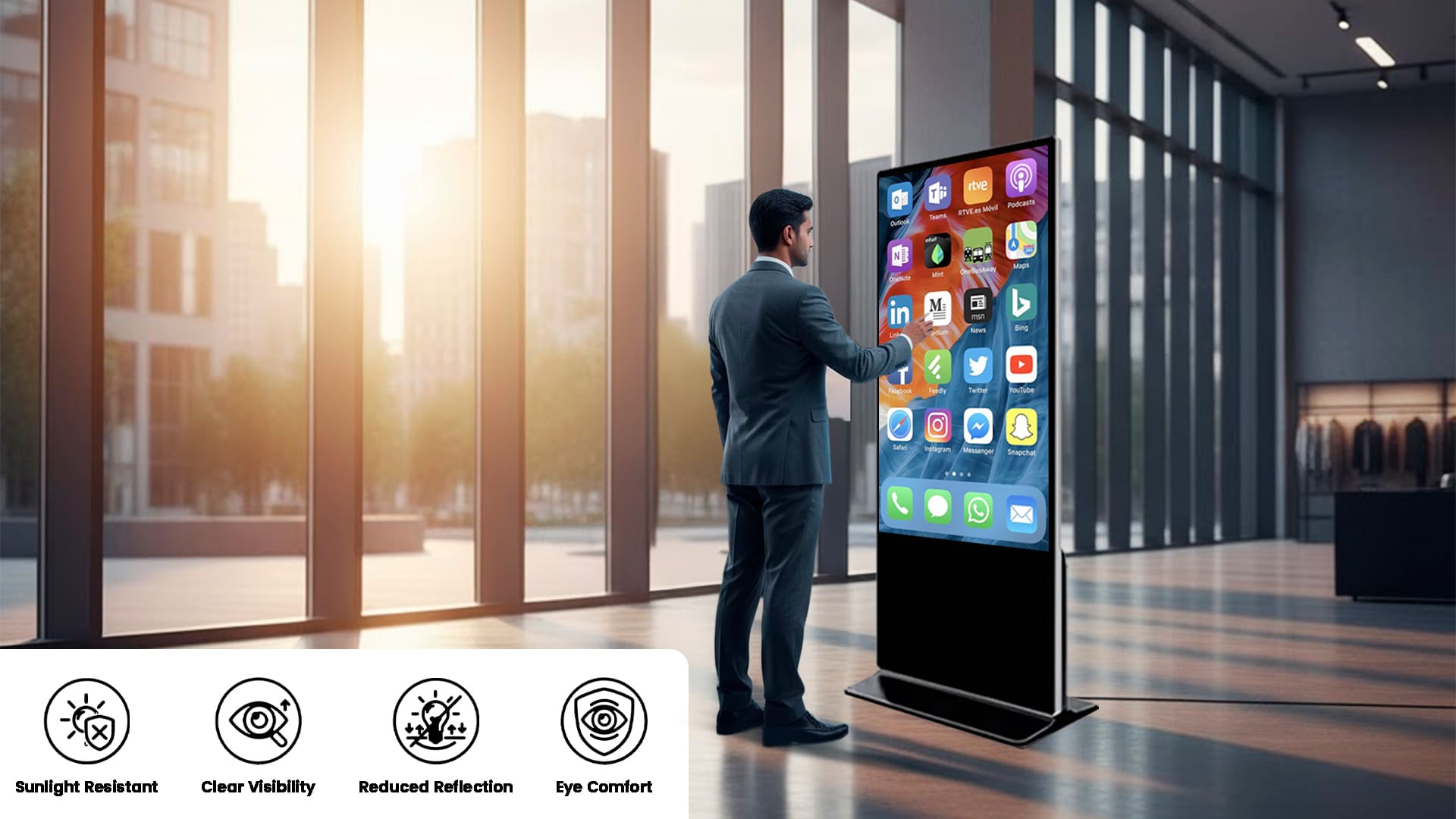Samsung Touch Digital Standee in Pakistan-Smart Display for Your Business