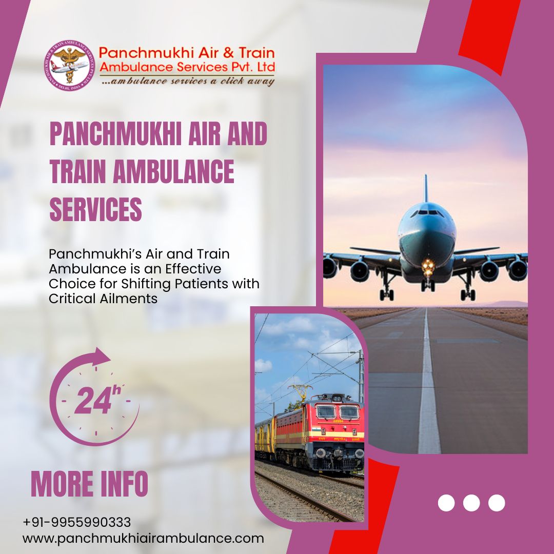 Pick Air Ambulance in Delhi with Superb Medical System by Panchmukhi