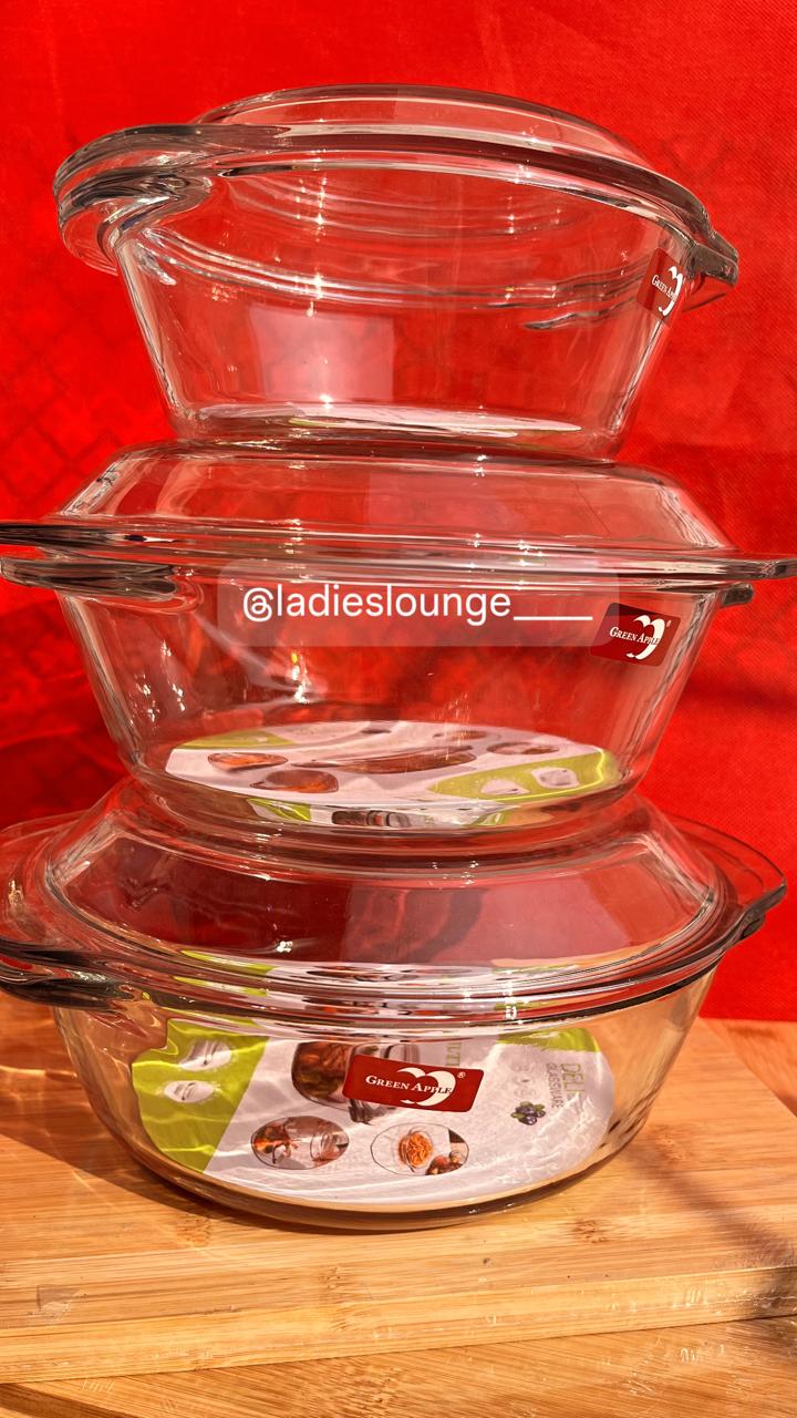 Glass Bowls⭐ ⭐Green Apple,Rice Serving Dish,Salad Bow
