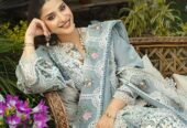 HEAVY EMBROIDERED CHICKENKARI COTTON FRONT WITH EMBROIDERED CUTWORK DAMAN PATCH