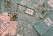 HEAVY EMBROIDERED CHICKENKARI COTTON FRONT WITH EMBROIDERED CUTWORK DAMAN PATCH