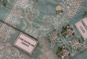 HEAVY EMBROIDERED CHICKENKARI COTTON FRONT WITH EMBROIDERED CUTWORK DAMAN PATCH
