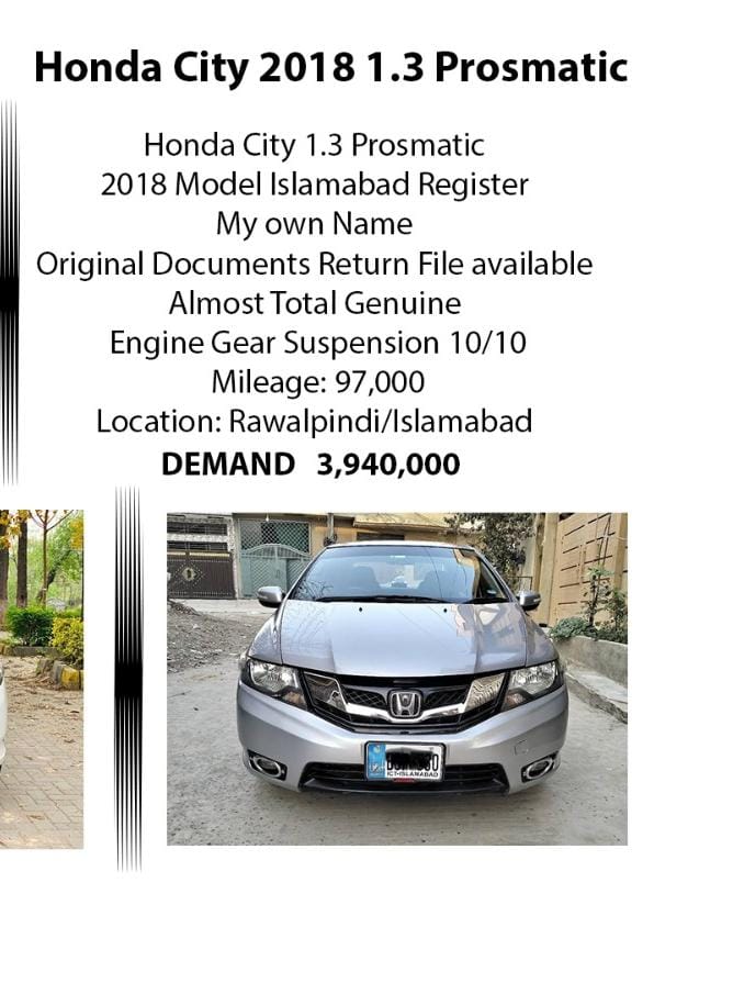 Honda City 2018 prosmatic 1 Honda City 2018 prosmatic
